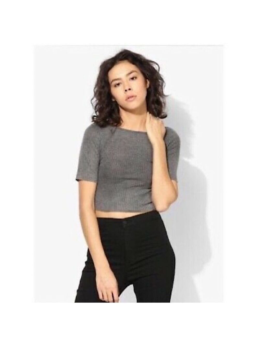 Women’s Topshop Washed Grey Shirt 10 US!